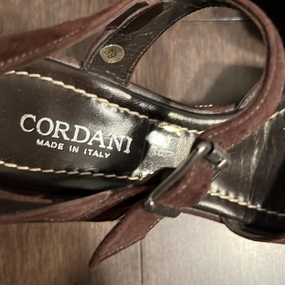 Cordani size 9 brown suede sandals - Picture 3 of 8